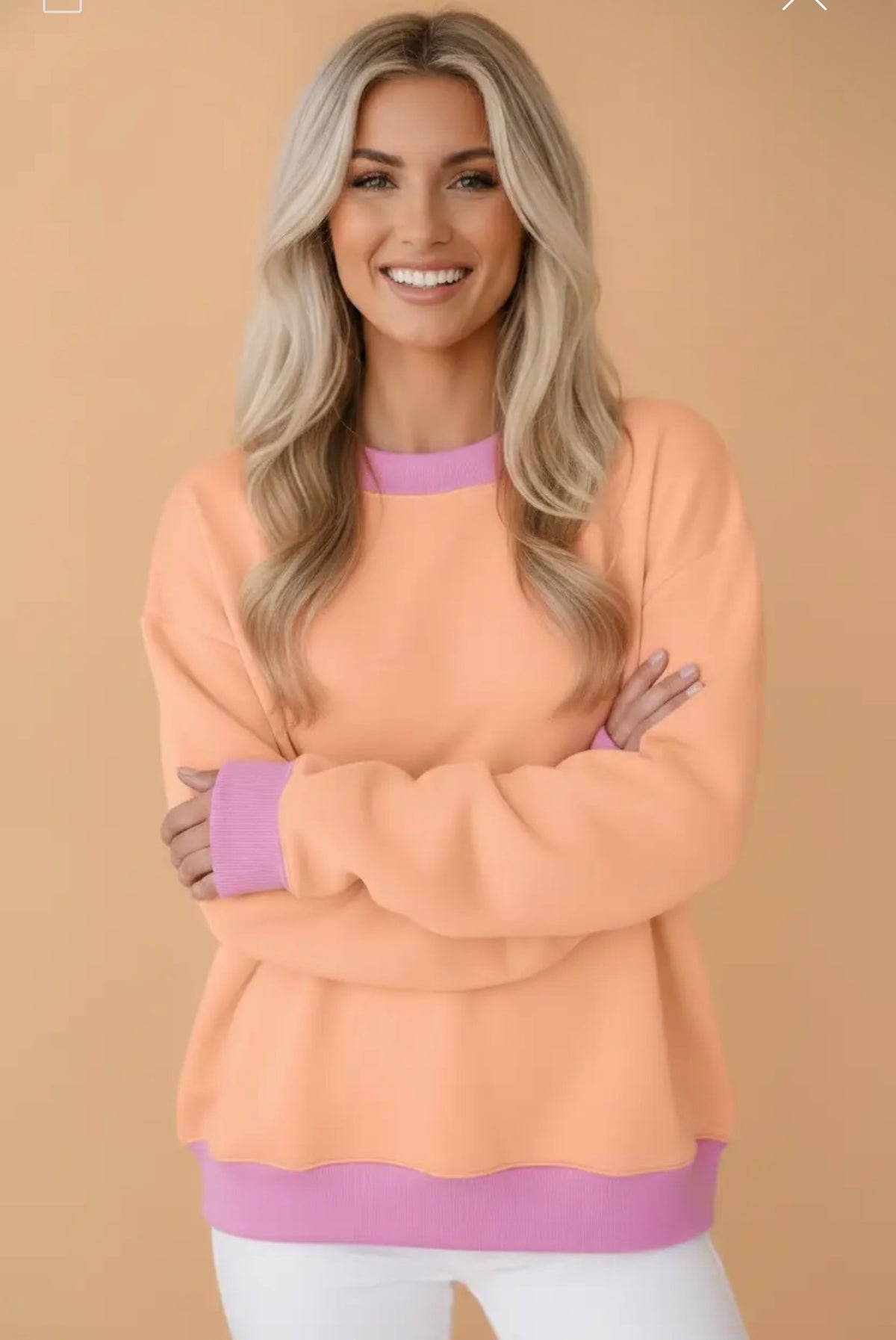 Pretty Bash Colorblock Crewneck