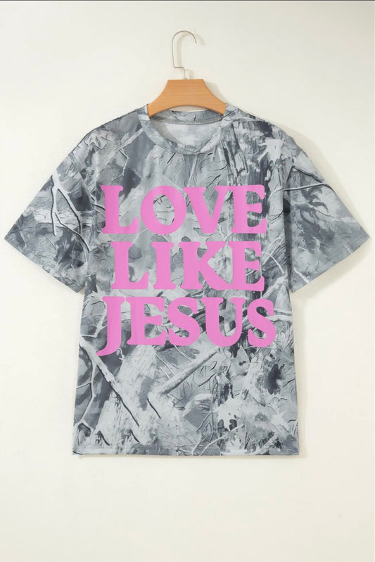 Jesus Loves You Camo Top