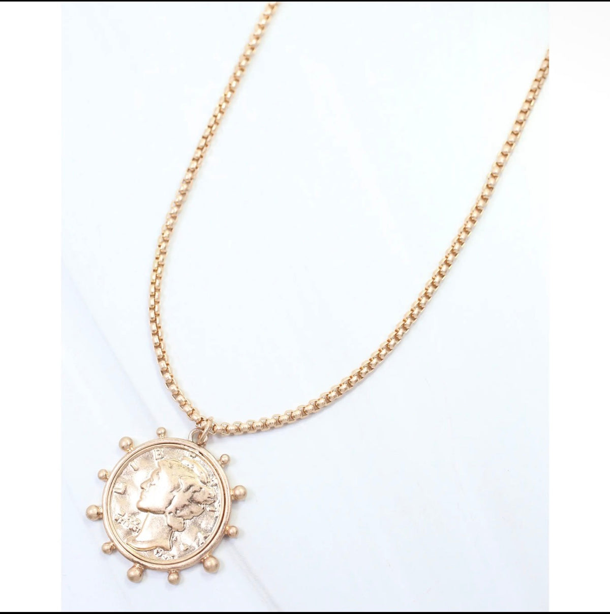 Coin Pendant Necklace