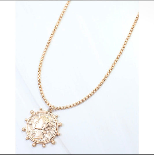 Coin Pendant Necklace