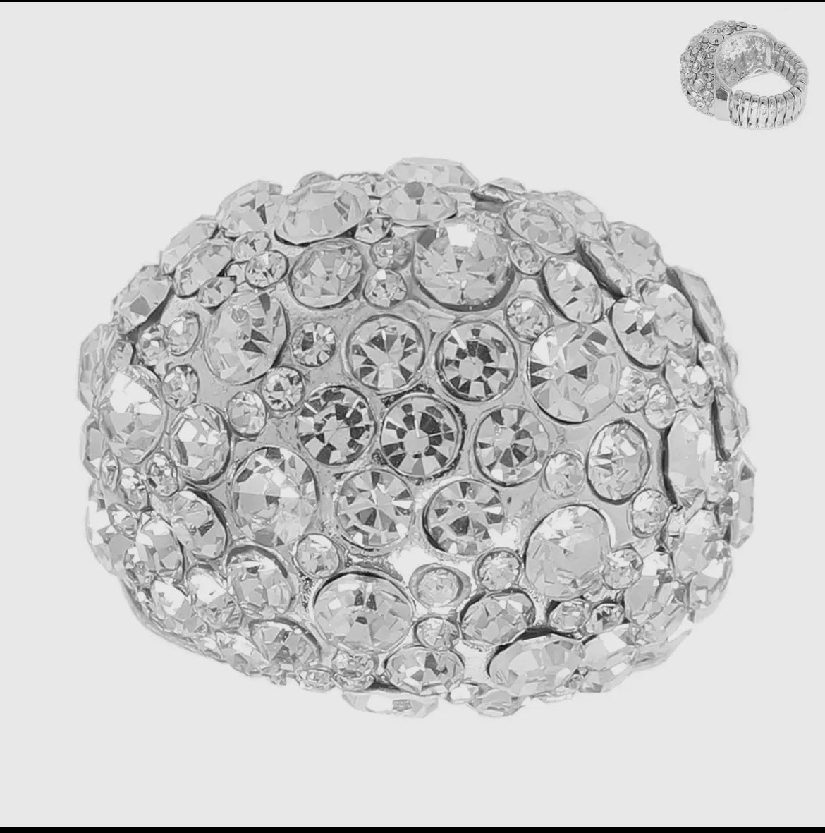 Crystal Rhinestone Stretch Ring