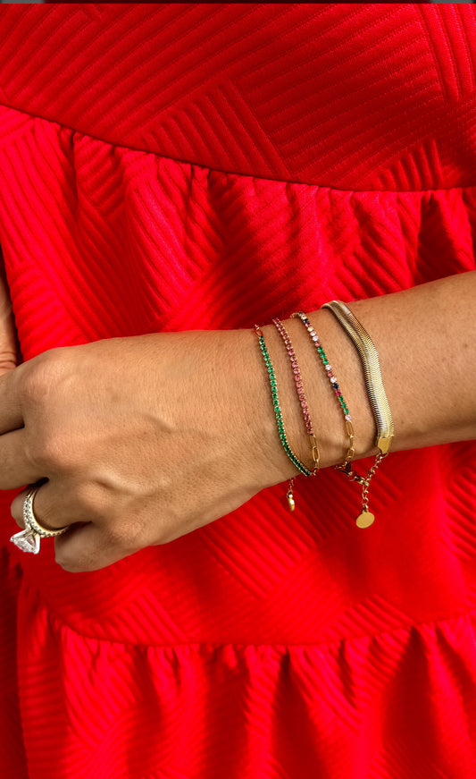 Dainty Diamond Link Bracelet