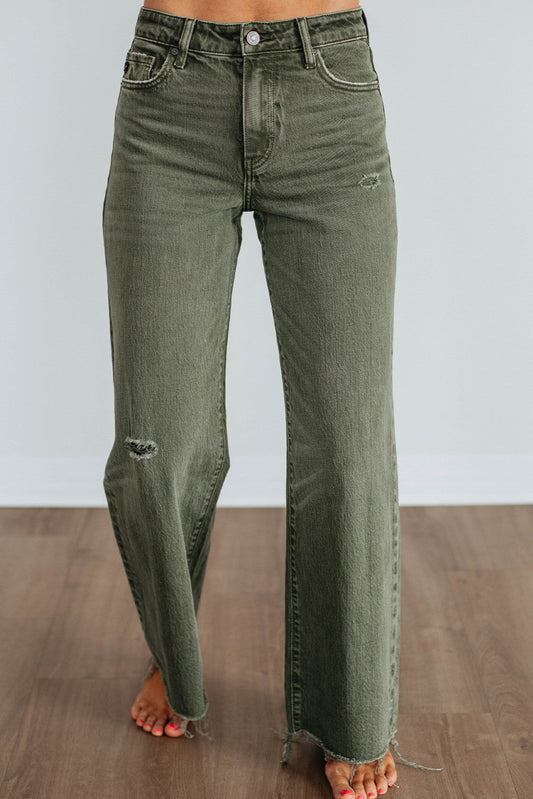 Green Distressed Jeans November.