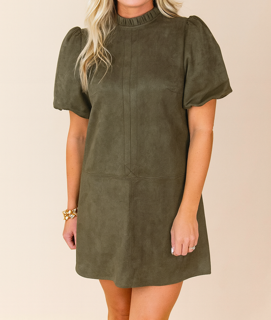 Green Frilled Mini Dress November.