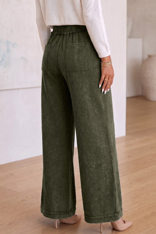 Mineral Wash Flare Pants RTS