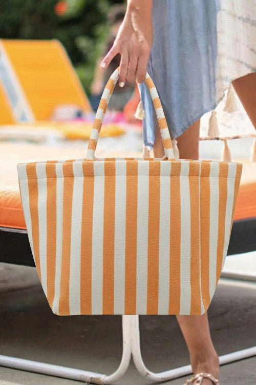 Striped Terry Beach Bag