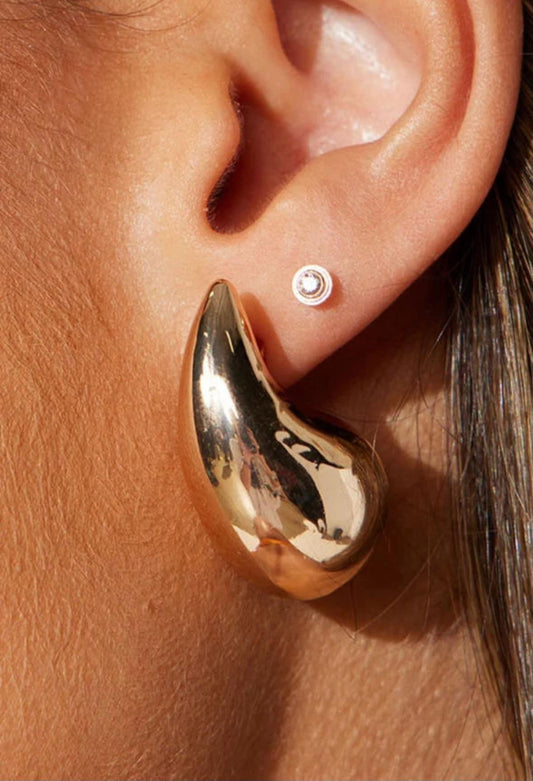 Gold Teardrop Earrings