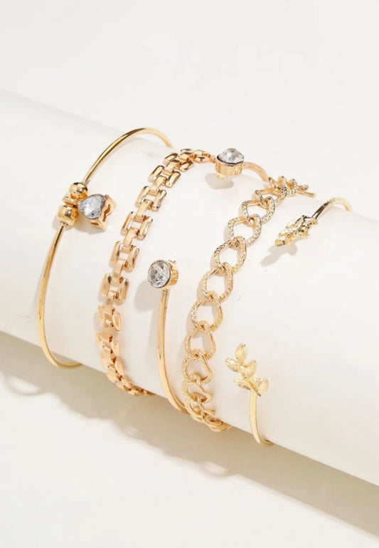 Gold Bracelet Stack