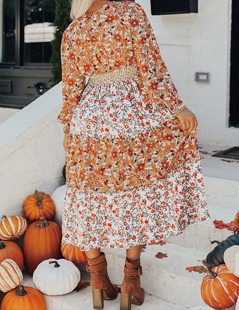 Fall Floral Maxi