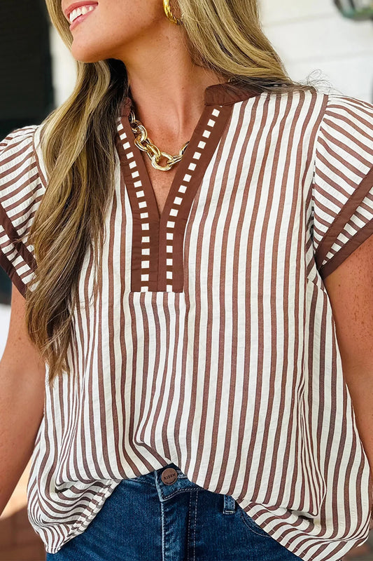 Brown Stripe Shirt