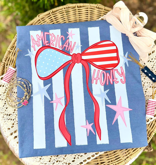 American Honey Bow Stripe Tee.
