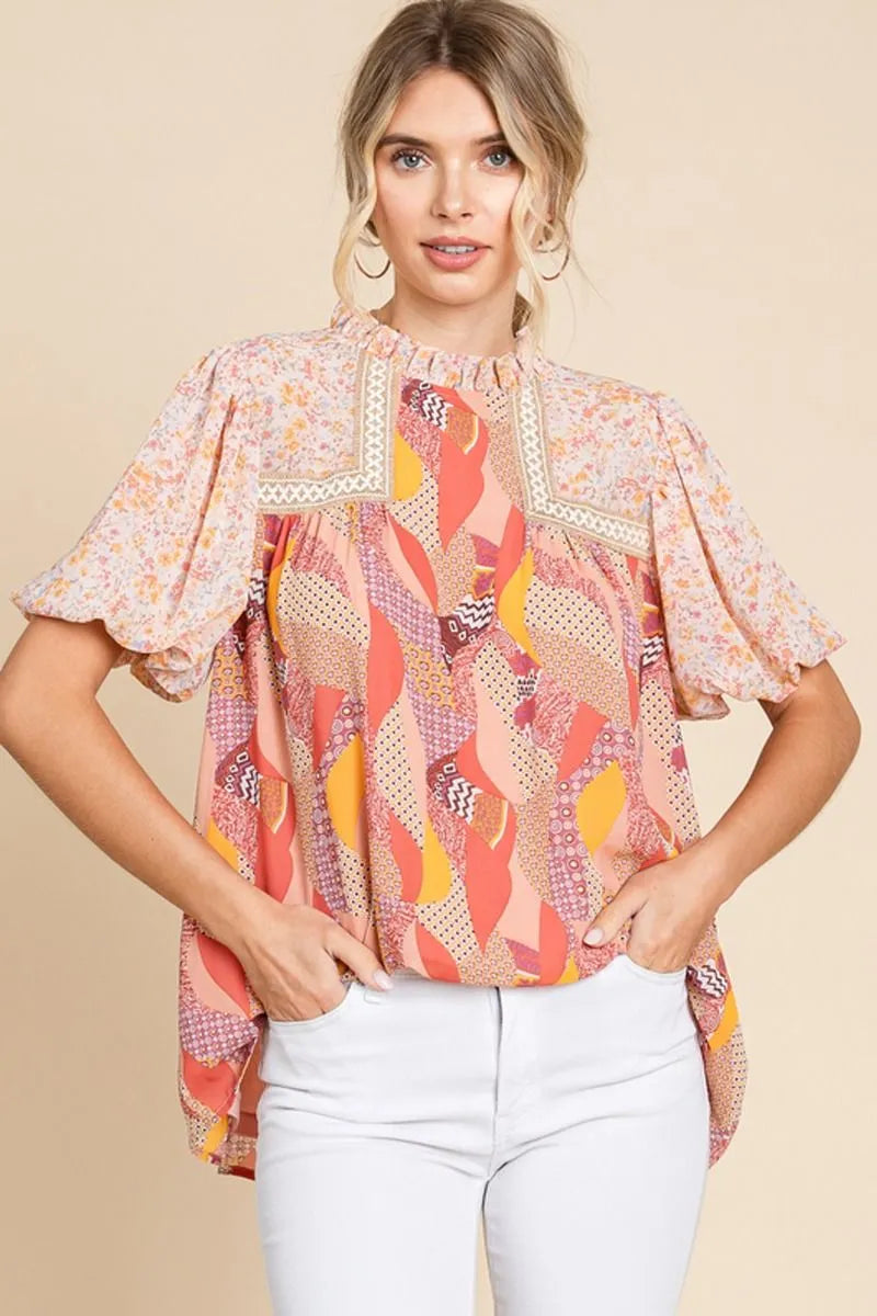 Mauve Mix Blouse