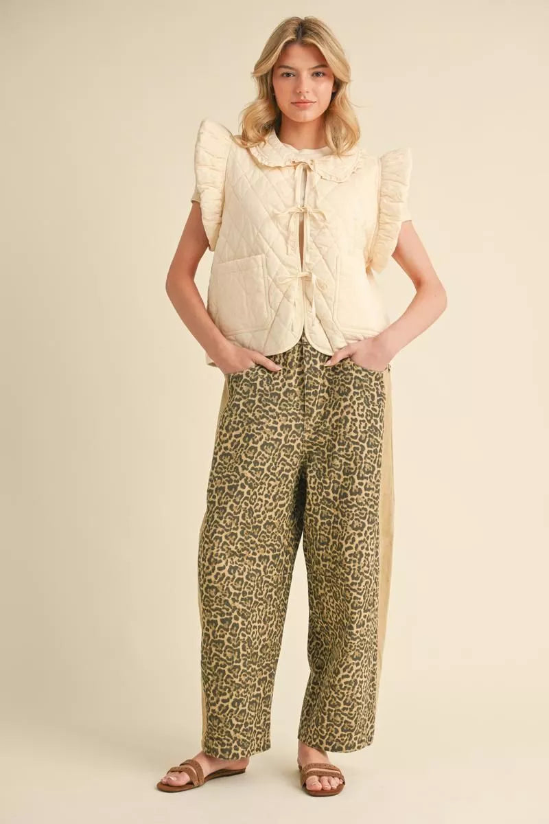 Cream Tie Vest