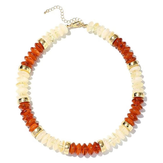 Natural Stone Beaded Necklace