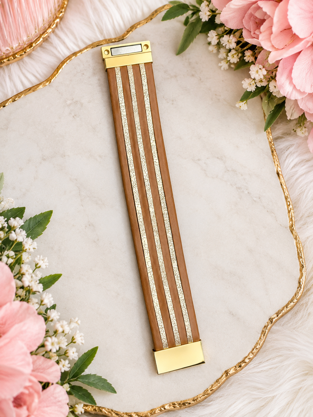 Magnetic Leather Bracelet