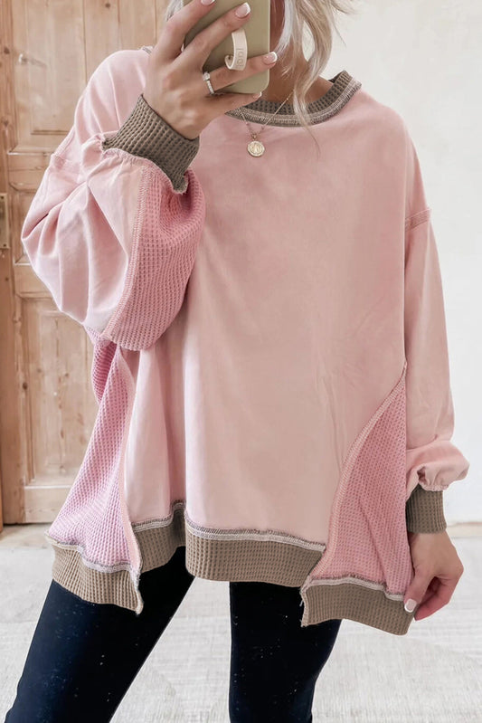 Colorblock Oversized Sweatshirt *TWO COLORS* LT