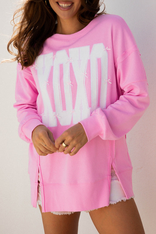 Pink XOXO Baggy Sweatshirt FB