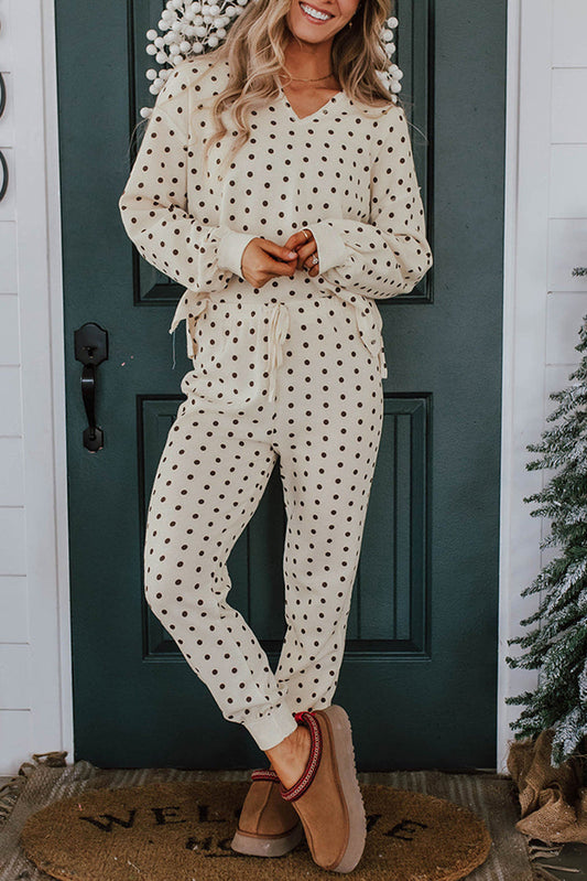Polka Dot Jogger Set August.