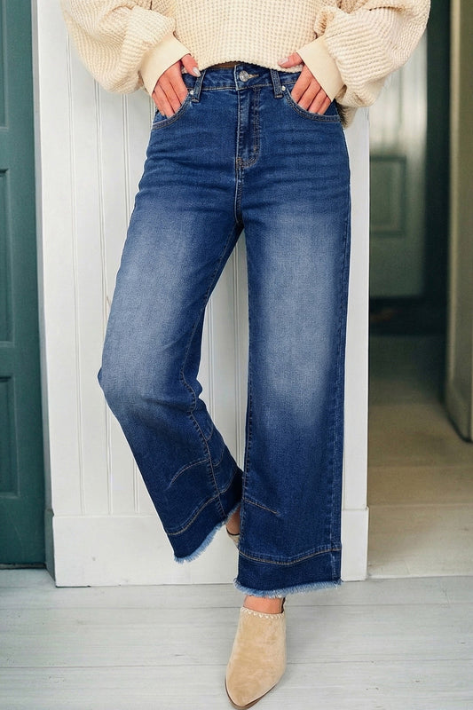 Seam Detail Barrel Jeans