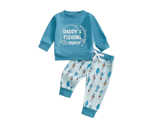 Blue Daddy's Fishing Buddy Lounge Set