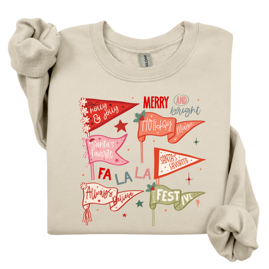 Merry--and Bright Pendant Sweatshirt.