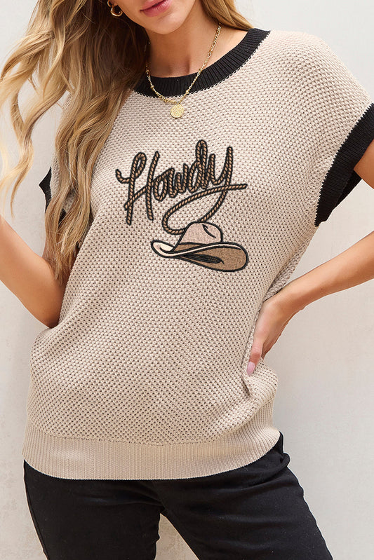 Howdy Embroidered Sweater RTS