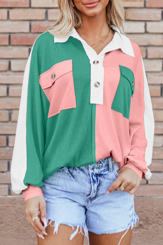 Colorblock Oversized Sweatshirt FB