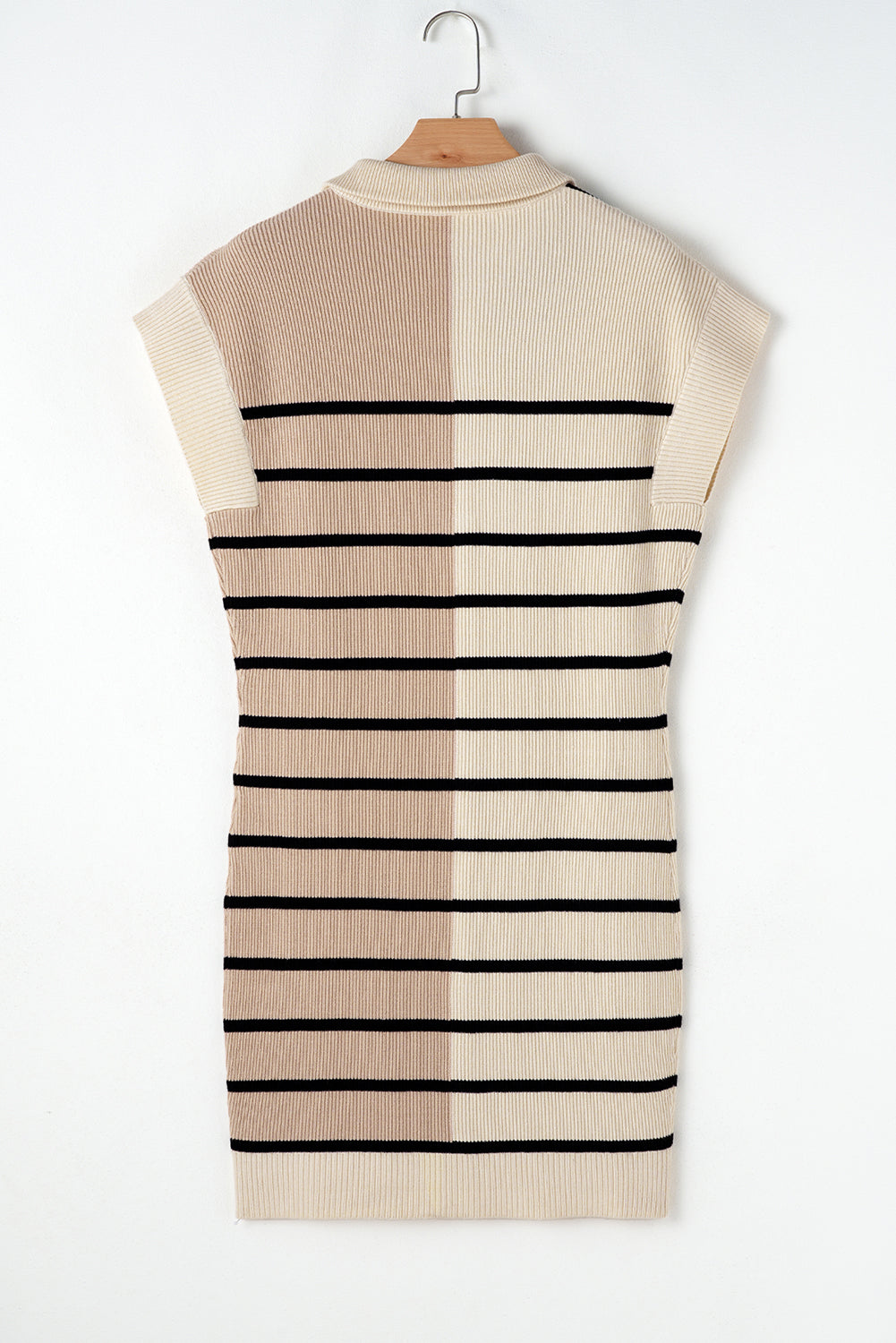 Colorblock Zip Collar Sweater Dress *multiple colors* LT