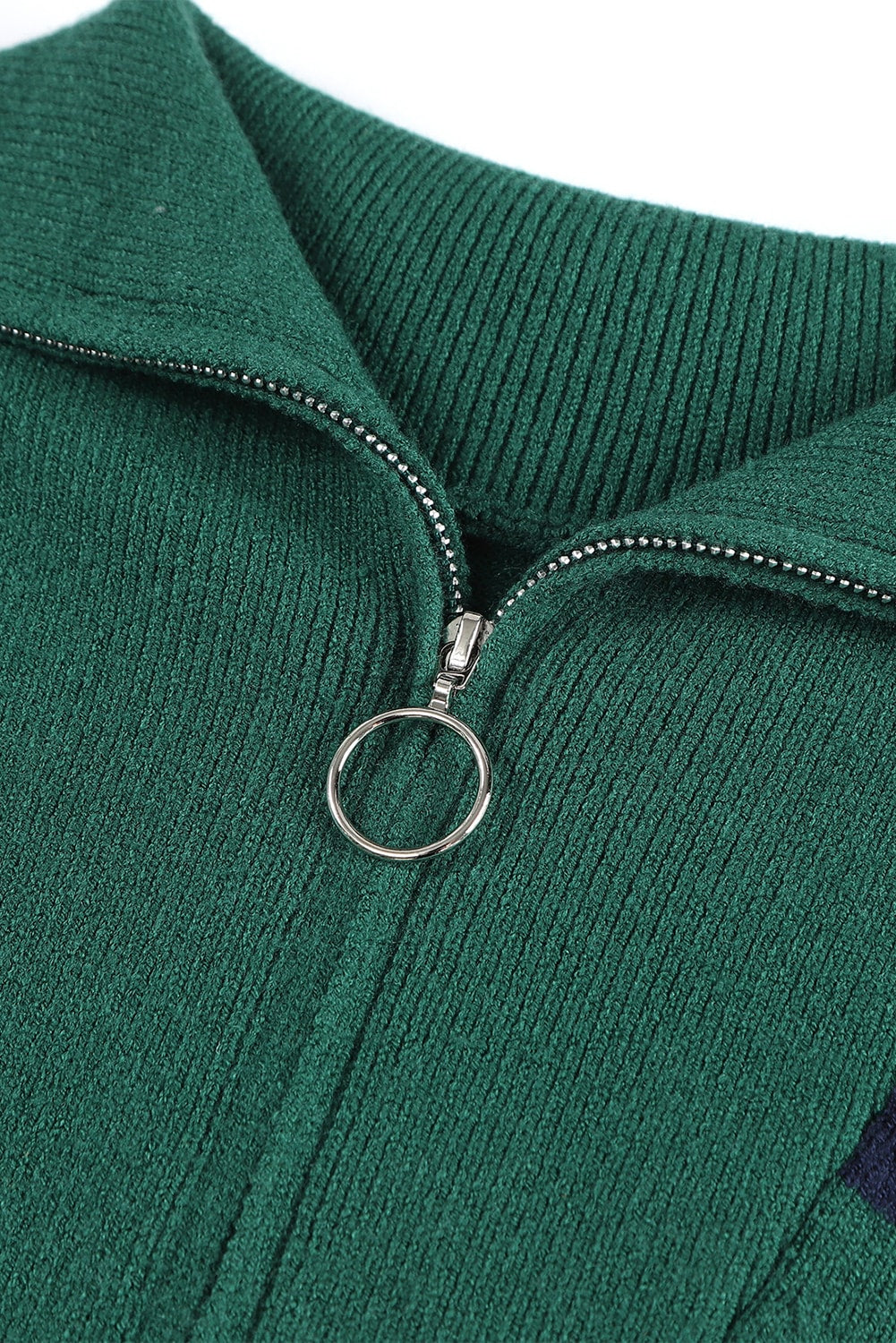 Stripe Zip Collar Dress FB