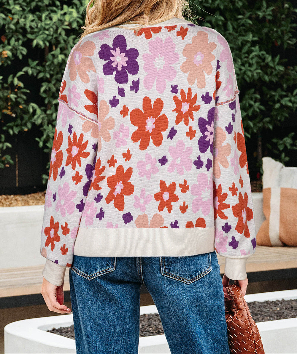 Fall Floral Sweater November.